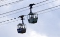 Koelner Seilbahn Gondel blieb haengen Koeln Linksrheinisch P107